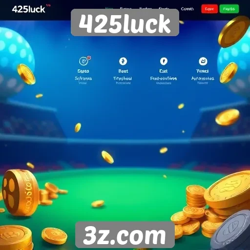 Análise de recursos e funcionalidades do site 425luck